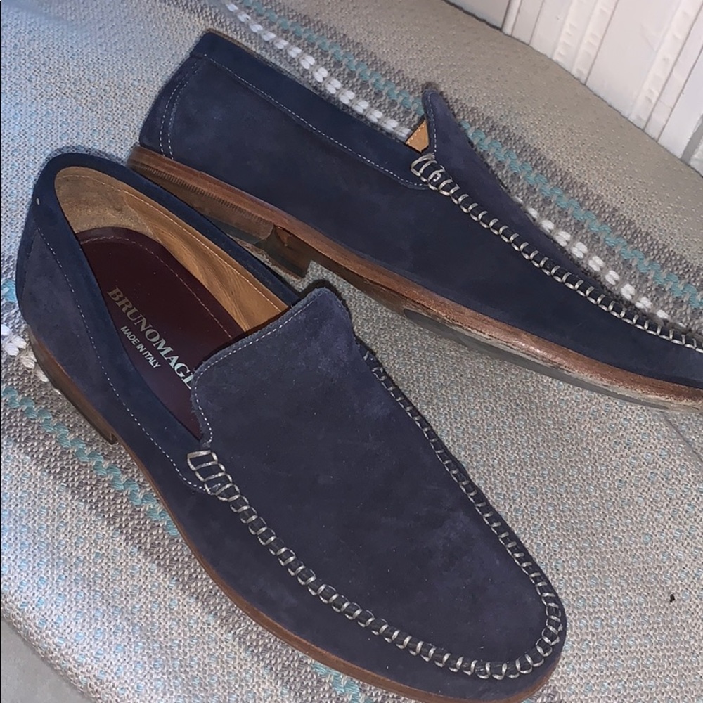 Men's 100% Suede & Leather Slip On Dress Shoes